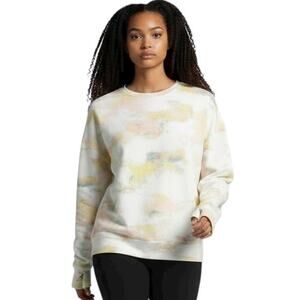 All in Motion Women's Sweatshirt S Tie Dye Crewneck Pullover Long Sleeve Stretch